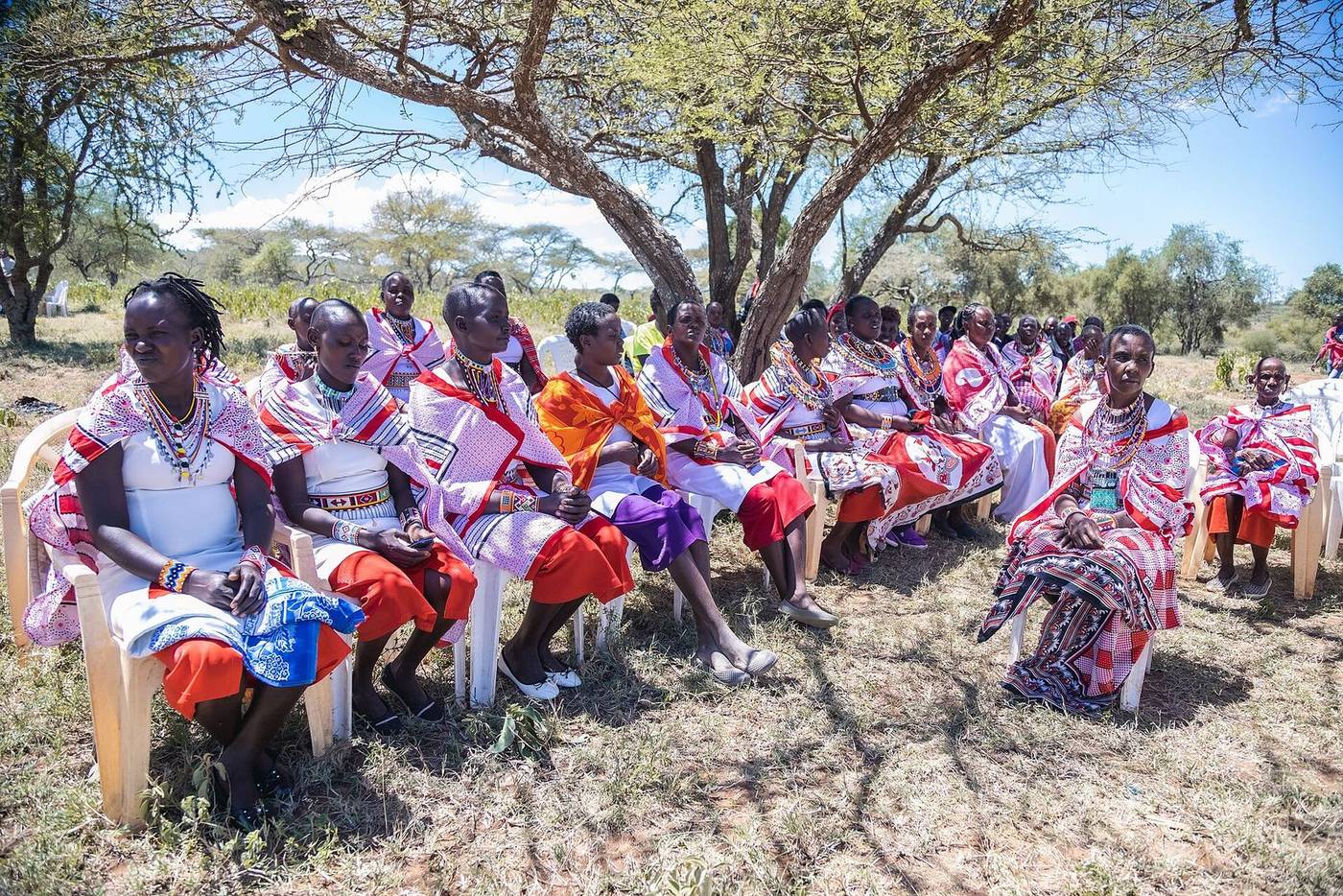 Women's groups at a community baraza